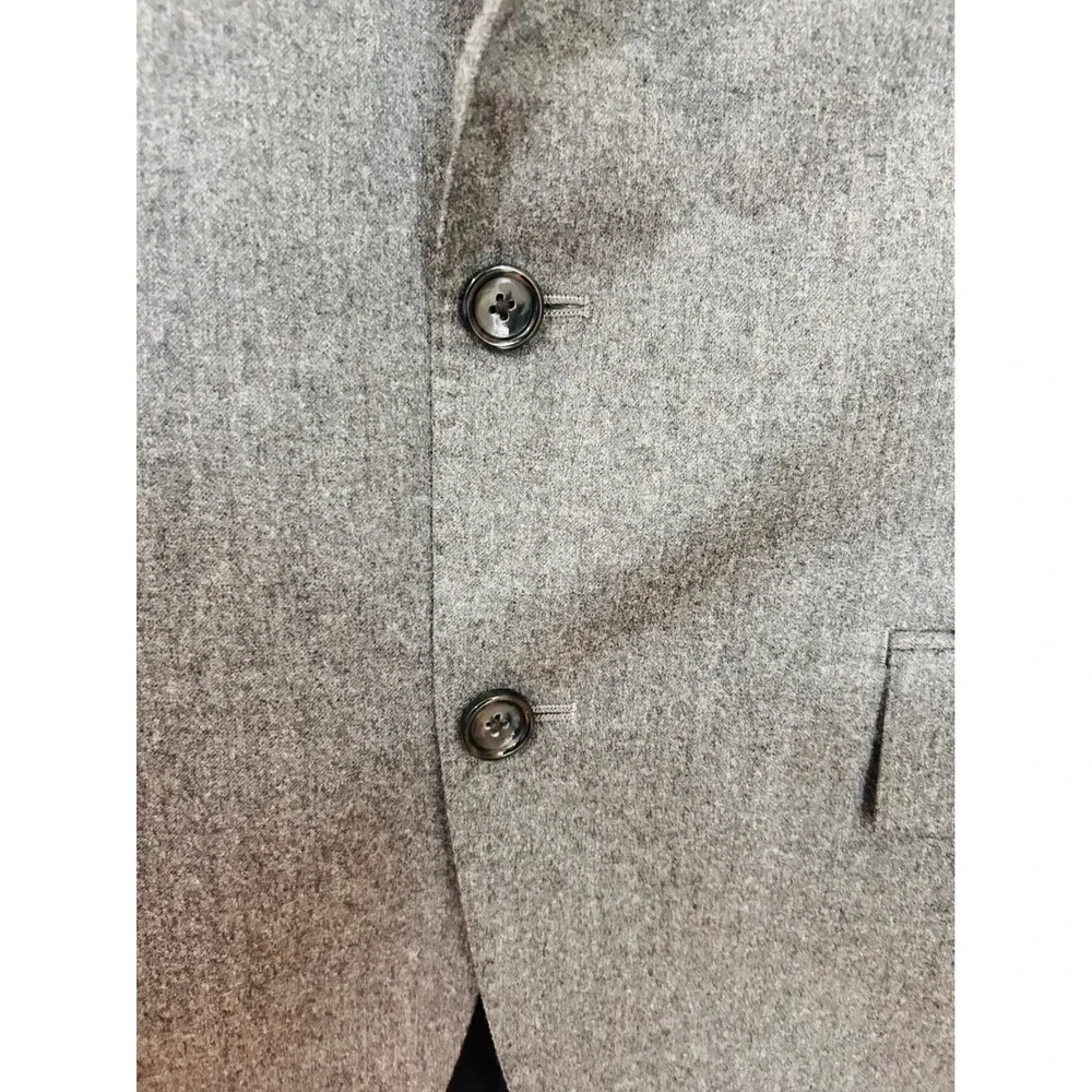 J.Crew Ludlow Blazer Sportscoat 40R Grey Vitale Barberis Canonico 100% Wool